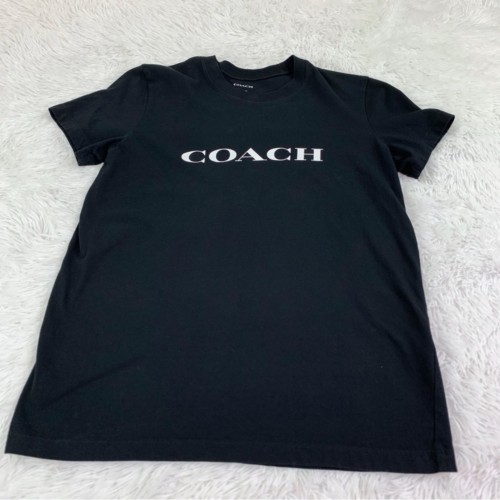 Coach signature‎ Black T-Shirt short sleeve crew neck